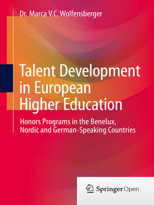 cover image of Talent Development in European Higher Education